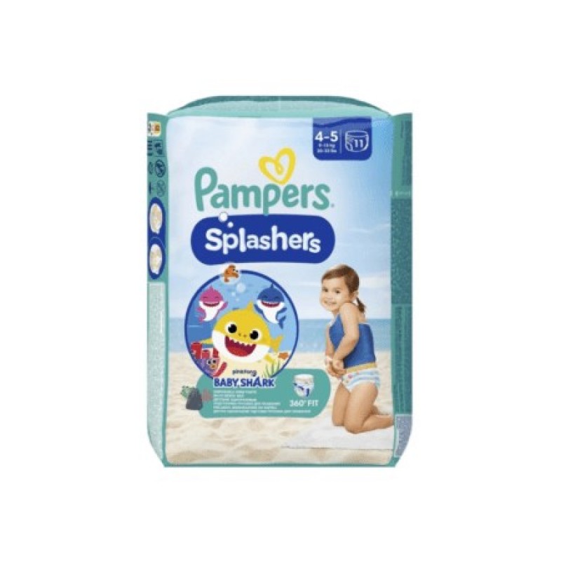PAMPERS SPLASHERS N.4-5 15KG 11T