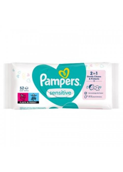 PAMPERS ΜΩΡΟΜΑΝΤΗΛΑ SENSITIVE 52T