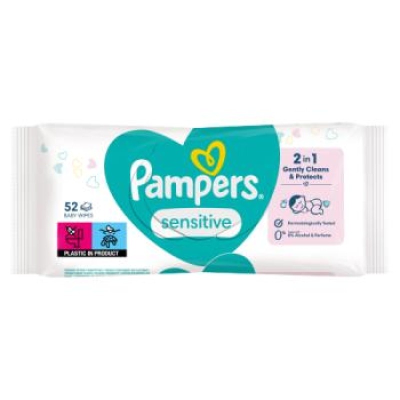 PAMPERS ΜΩΡΟΜΑΝΤΗΛΑ SENSITIVE 52T