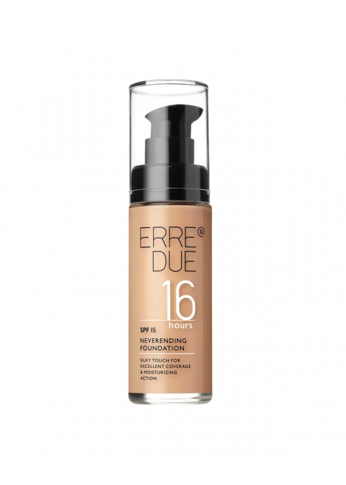 ERRE DUE NEVERENDING FOUNDATION 16HRS SPF15 N.502.07 PERFECT MATCH 30ML