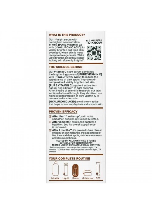 GARNIER VITAMIN C BRIGHTENING NIGHT SERUM 30ML