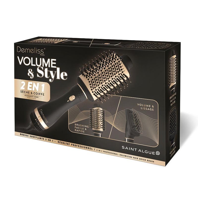 DEMELISS VOLUME & STYLE ΒΟΥΡΤΣΑ ΑΕΡΟΣ 2ΣΕ 1 1200W