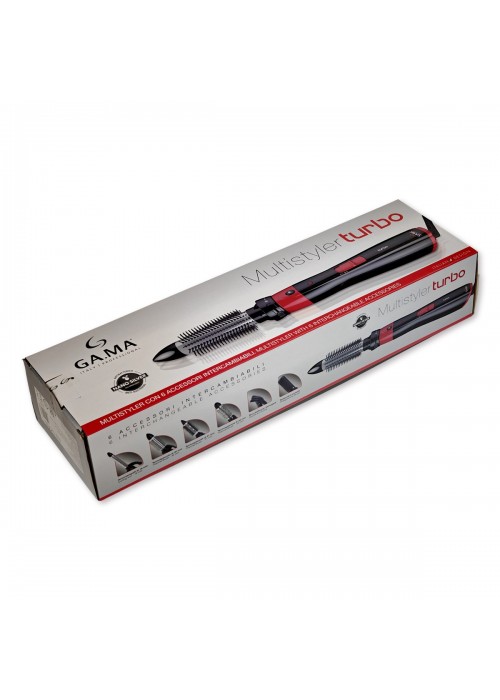 ΒΟΥΡΤΣΑ GAMA MULTI STYLER TURBO 1200W  NANO SILVER 6 ΚΕΦΑΛΕΣ
