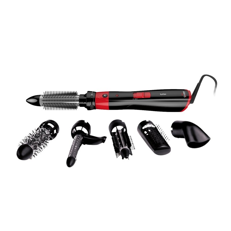 ΒΟΥΡΤΣΑ GAMA MULTI STYLER TURBO 1200W  NANO SILVER 6 ΚΕΦΑΛΕΣ