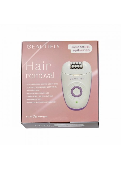 ΑΠΟΤΡΙΧΩΤΙΚΗ BEAUTIFLY COMPACT SILK EPIL SERIES 3 IN 1