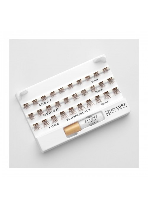 EYLURE ΒΛΕΦΑΡΙΔΕΣ CLUSTERS SALON BROWN/BLACK