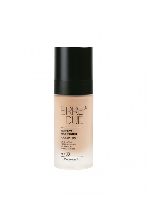 ERRE DUE PERFECT MATTE TOUCH FOUNDATION SPF30 N.302 PURE CREAM 30ML