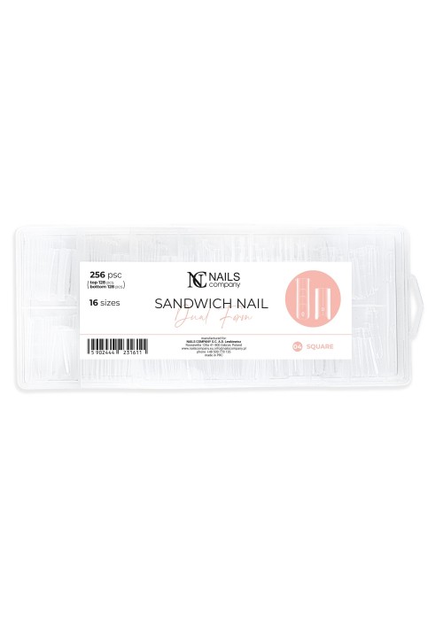 NC NAILS DUAL FORM SANDWICH SQUARE 256PCS