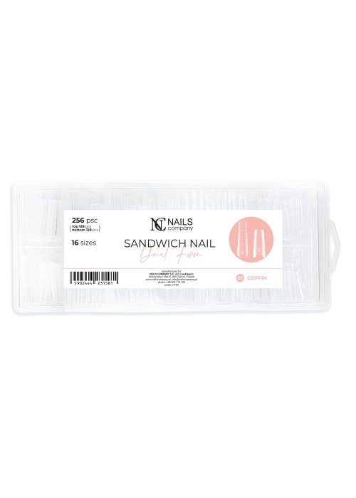 NC NAILS DUAL FORM SANDWICH COFFIN 256PCS