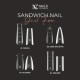 NC NAILS DUAL FORM SANDWICH LONG STILETTO 256PCS