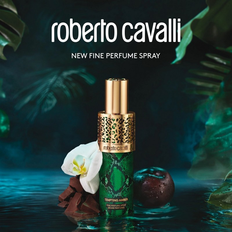 ROBERTO CAVALLI TEMPTING AMBER PERFUME SPRAY 150ML