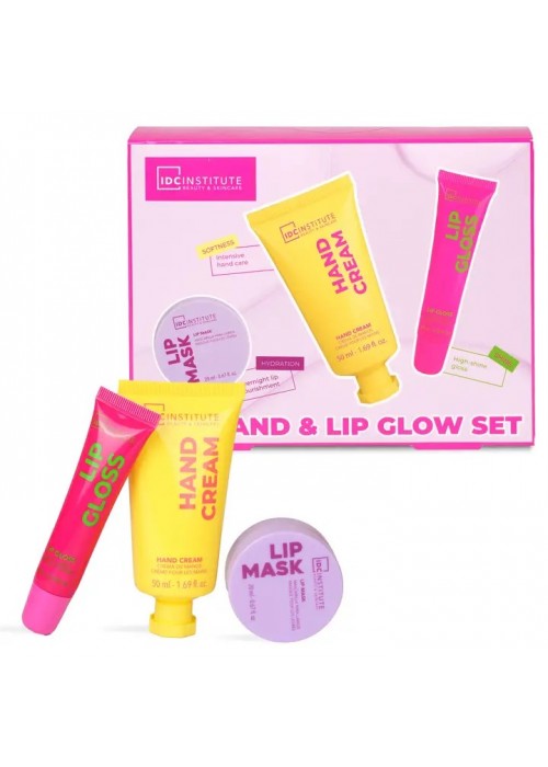 IDC SET LIP MASK 20ML -HAND CREAM 50ML -LIP GLOSS 10ML