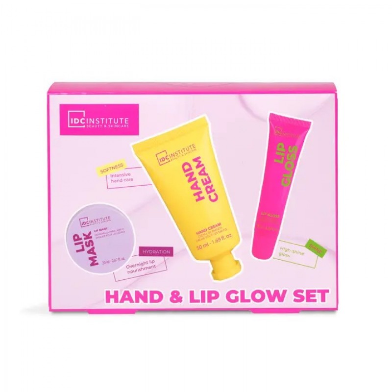 IDC SET LIP MASK 20ML -HAND CREAM 50ML -LIP GLOSS 10ML