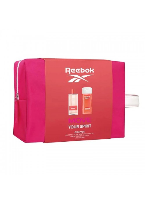 REEBOK SET MOVE YOUR SPIRIT EDT 100ML- SHOWER GEL 250ML -BAG