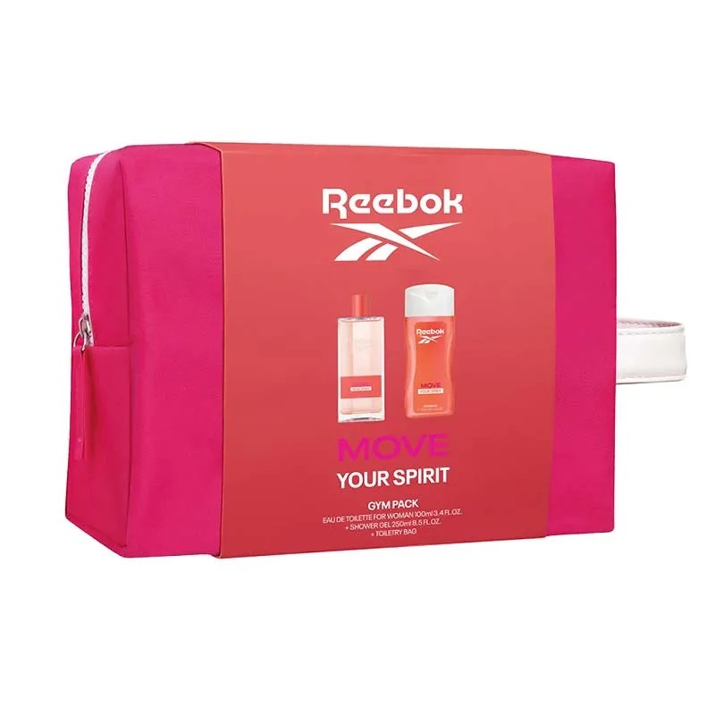 REEBOK SET MOVE YOUR SPIRIT EDT 100ML- SHOWER GEL 250ML -BAG