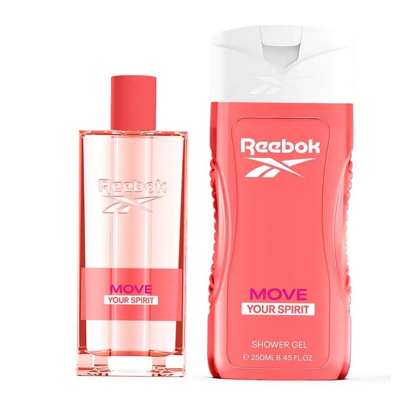 REEBOK SET MOVE YOUR SPIRIT EDT 100ML- SHOWER GEL 250ML -BAG