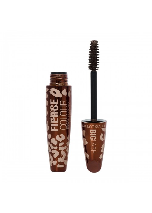 REVOLUTION MASCARA BIG LASH FIERCE COLOUR BROWN/MARRON9g