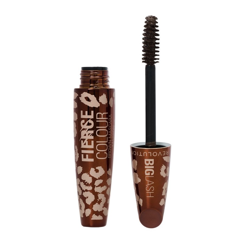 REVOLUTION MASCARA BIG LASH FIERCE COLOUR BROWN/MARRON9g