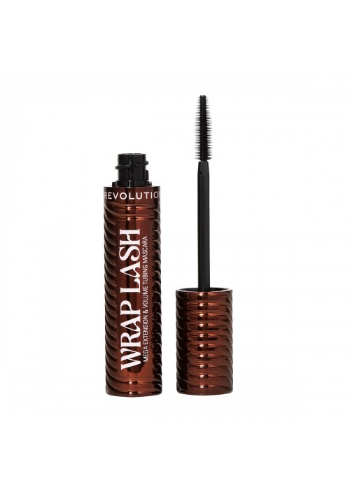 REVOLUTION WRAP LASH MEGA EXTENSION VOLUME TUBING MASCARA BROWN 8.5ML