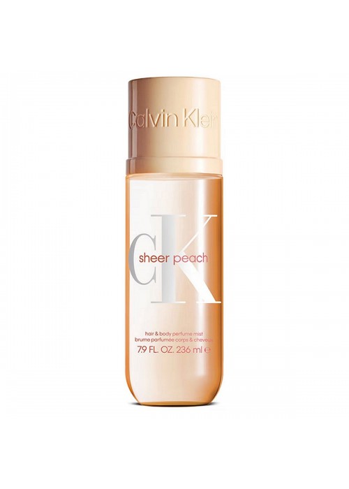 CALVIN KLEIN SHEER PEACH HAIR AND BODY MIST 236ML