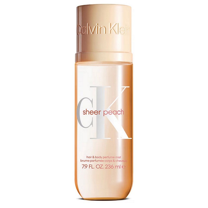 CALVIN KLEIN SHEER PEACH HAIR AND BODY MIST 236ML