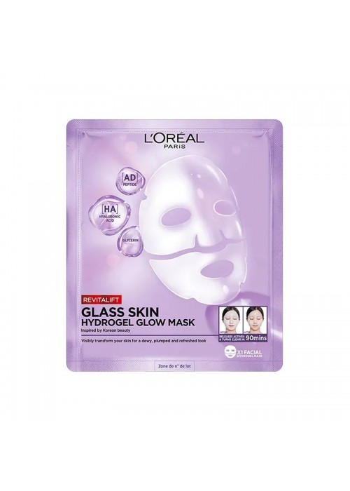 LOREAL REVITALIFT FILLER GLASS SKIN HYDROGEL GLOW MASK 25GR
