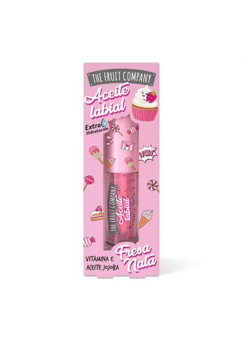 THE FRUIT COMPANY LIP GLOSS STRAWBERRY CREAM KAI ΦΡΑΟΥΛΑ 3.6ML