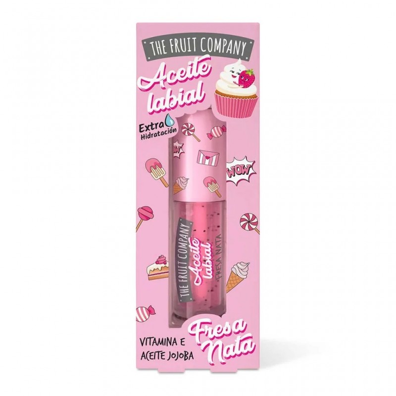 THE FRUIT COMPANY LIP GLOSS STRAWBERRY CREAM KAI ΦΡΑΟΥΛΑ 3.6ML