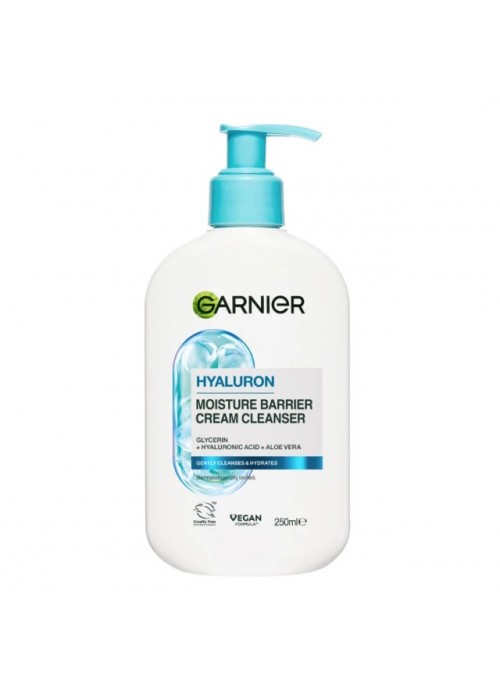 GARNIER HYALURON MOISTURE BARRIER CREAM CLEANSER 250ML