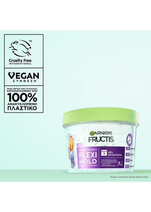FRUCTIS FLEXI HOLD MENTHOD FOR CURLS ΖΕΛΕ ΜΑΛΛΙΩΝ 370ML