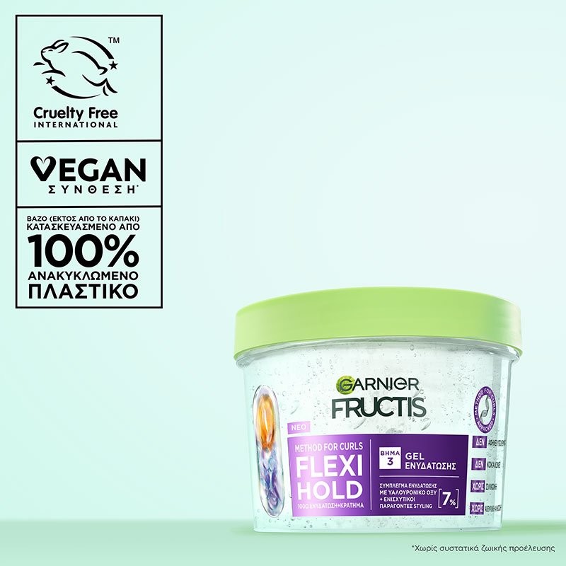 FRUCTIS FLEXI HOLD MENTHOD FOR CURLS ΖΕΛΕ ΜΑΛΛΙΩΝ 370ML