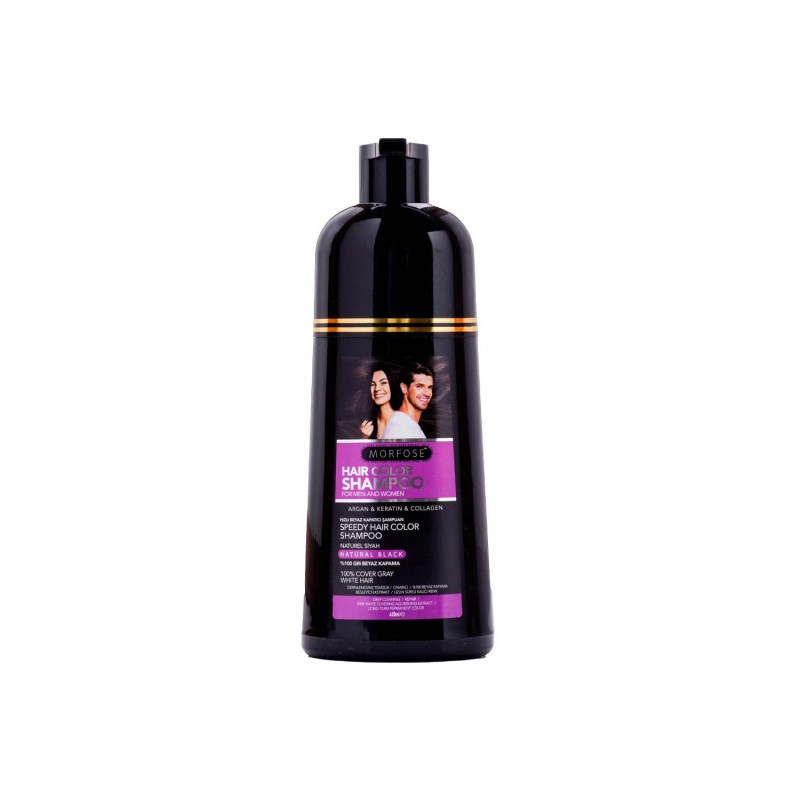 MORFOSE SPEEDY HAIR COLOR ΣΑΜΠΟΥΑΝ BLACK 420ML