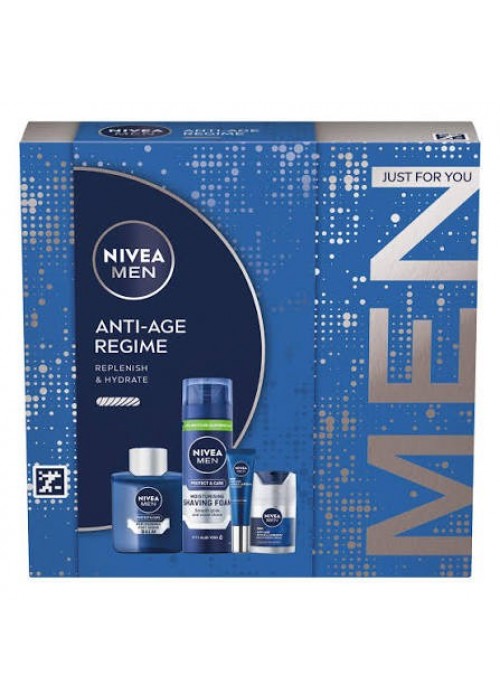 NIVEA MEN SET CREAM 50ML-EYE CREAM 15ML-SHAVE BALM 100ML-SHAVING FOAM 200ML