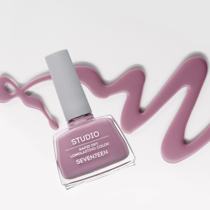 SEVENTEEN STUDIO RAPID DRY LONGLASTING COLOR NAIL N.073 12ML LIGHT PURPLE