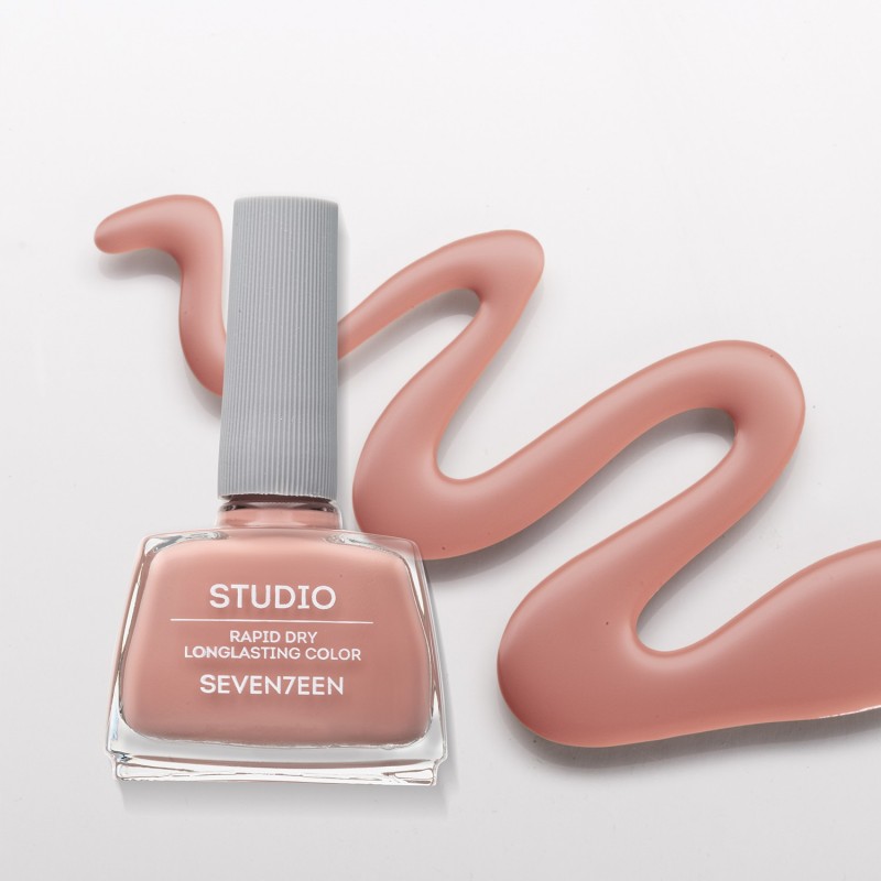 SEVENTEEN STUDIO RAPID DRY LONGLASTING COLOR NAIL N.080 12ML NUDE