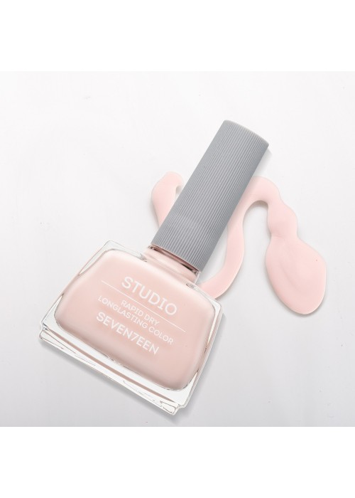 SEVENTEEN STUDIO RAPID DRY LONGLASTING COLOR NAIL N.099 12ML LIGHT NUDE