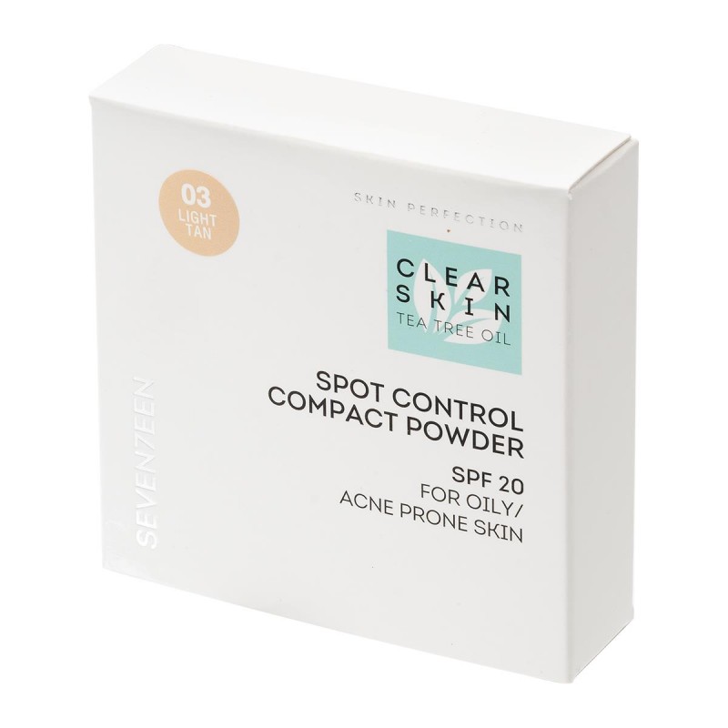SEVENTEEN CLEAR SKIN SPOT CONTROL COMPACT POWDER SPF20 N.3 LIGHT TAN