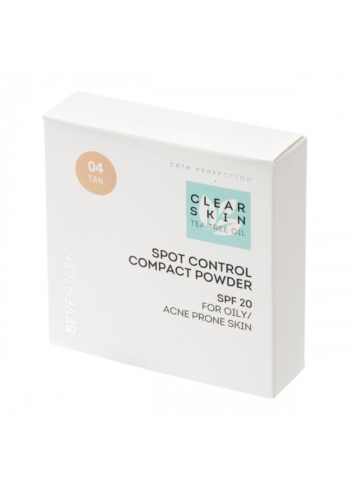 SEVENTEEN CLEAR SKIN SPOT CONTROL COMPACT POWDER SPF20 N.4 TAN