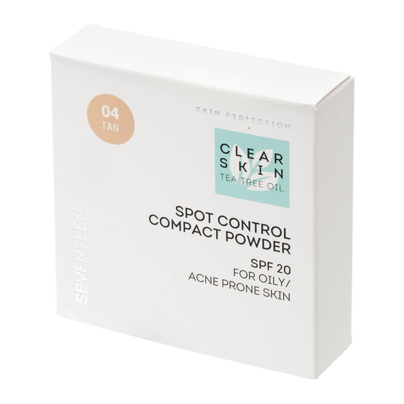 SEVENTEEN CLEAR SKIN SPOT CONTROL COMPACT POWDER SPF20 N.4 TAN