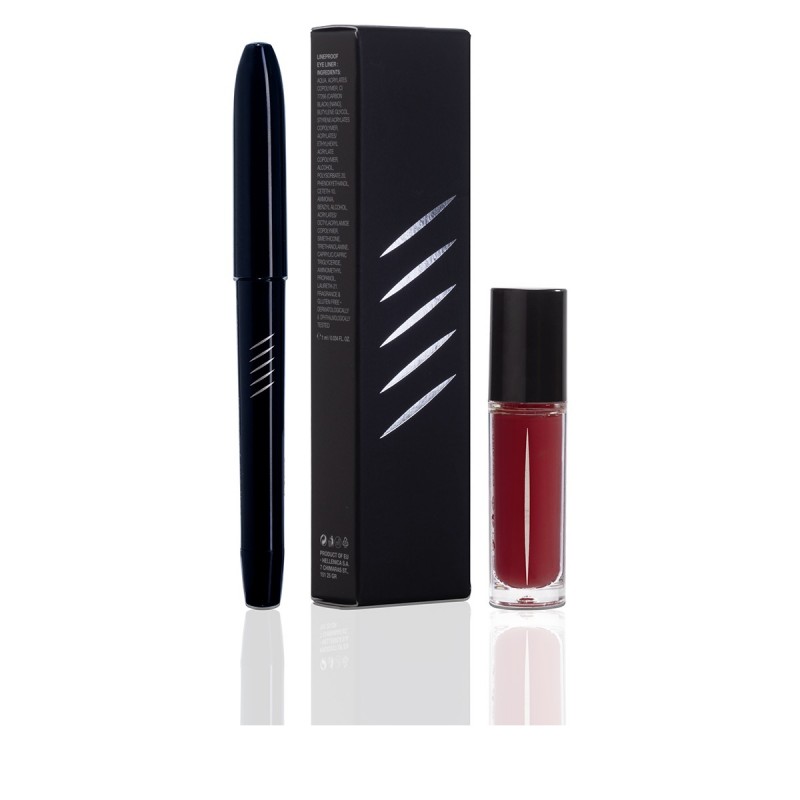 RADIANT LINEPROOF EYELINER AND MATT LASTING LIP COLOR N.78 SET