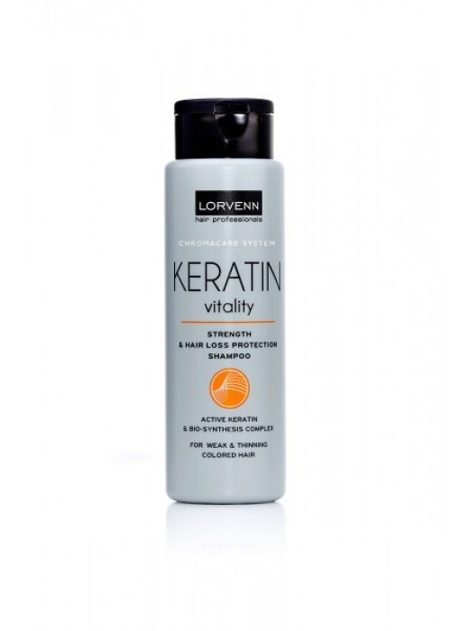 LORVENN ΣΑΜΠΟΥΑΝ KERATINE VITALITY THERAPY STRENGTH + HAIR LOSS PROTECTION 100ML