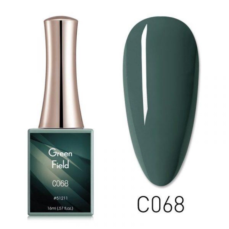 CANNI HYBRID NAIL COLOR GREEN FIELD C068 16ML