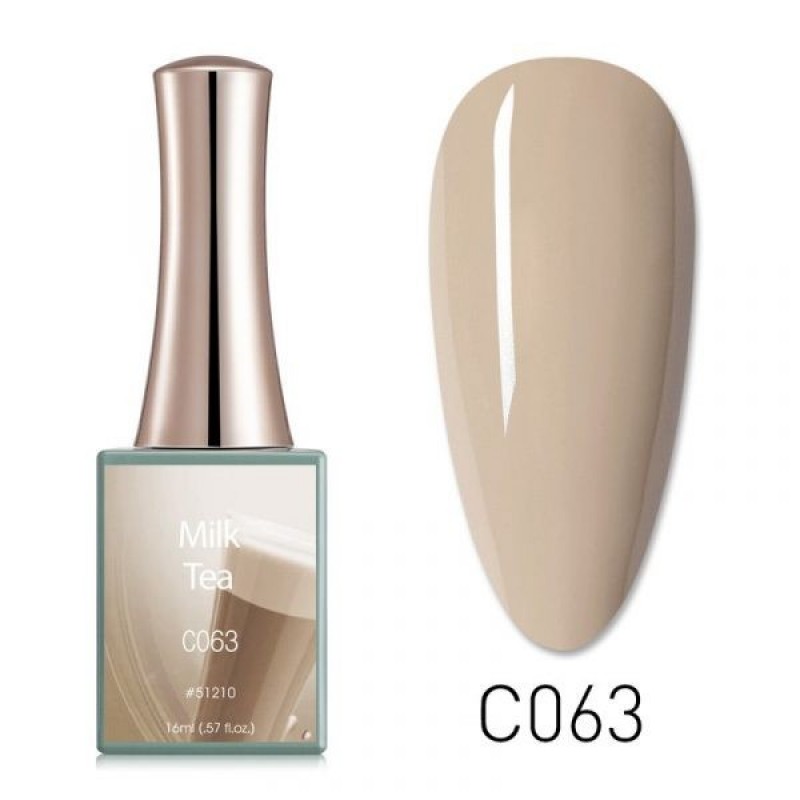 CANNI HYBRID NAIL COLOR MILK TEA C063 16ML