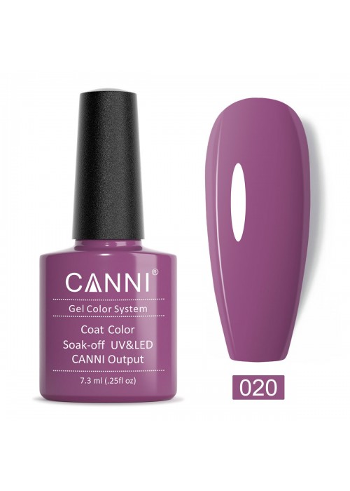 CANNI HYBRID NAIL COLOR N.020 ENCHANTED PURPLE 7.3ML