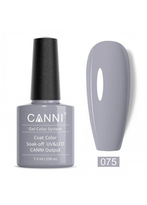 CANNI HYBRID NAIL COLOR N.075 STEEL GRAY 7.3ML