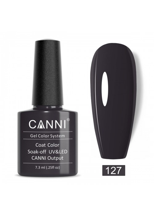 CANNI HYBRID NAIL COLOR N.127 DARK BROWN 7.3ML