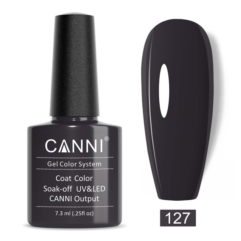 CANNI HYBRID NAIL COLOR N.127 DARK BROWN 7.3ML