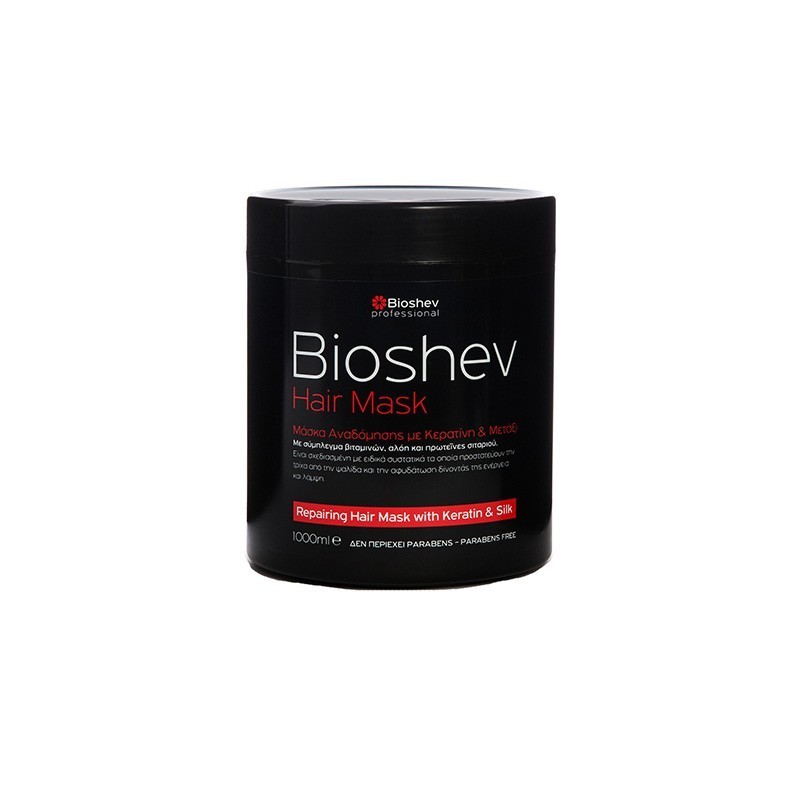 BIOSHEV ΜΑΣΚΑ ΜΑΛΛΙΩΝ ΜΕ ΚΕΡΑΤΙΝΗ ΚΑΙ ΜΕΤΑΞΙ 1000ML