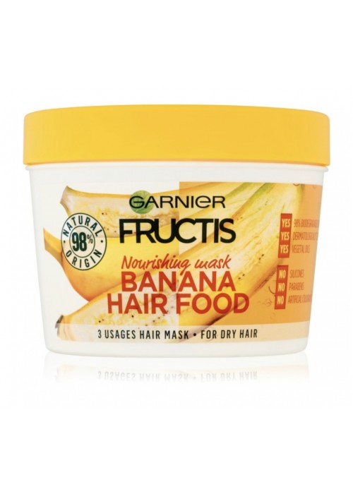 FRUCTIS ΜΑΣΚΑ ΜΑΛΛΙΩΝ ΜΕ ΑΡΩΜΑ ΜΠΑΝΑΝΑΣ 390ML