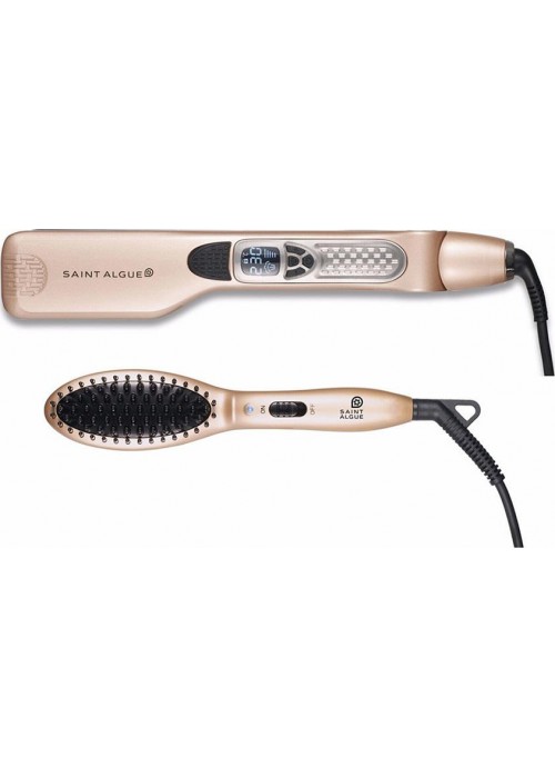 DEMELISS SUBLIME LISSAGE ΣΕΤ ΨΗΦΙΑΚΗ ΠΡΕΣΑ ΑΤΜΟΥ 230oC ΚΑΙ ΗΛΕΚΤΡΙΚΗ ΒΟΥΡΤΣΑ ΜΑΛΛΙΩΝ 200oC